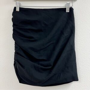 NWT Elegant Black The Sei Ruched Women's Mini Skirt Sz 0